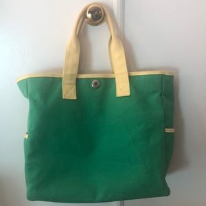 Large green and yellow Gap tote
